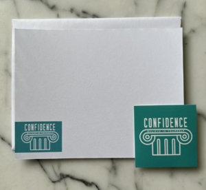 Confidence Notecard with Confidence Sticker