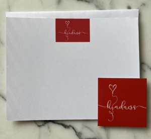 Kindness Notecard with Kindness Sticker